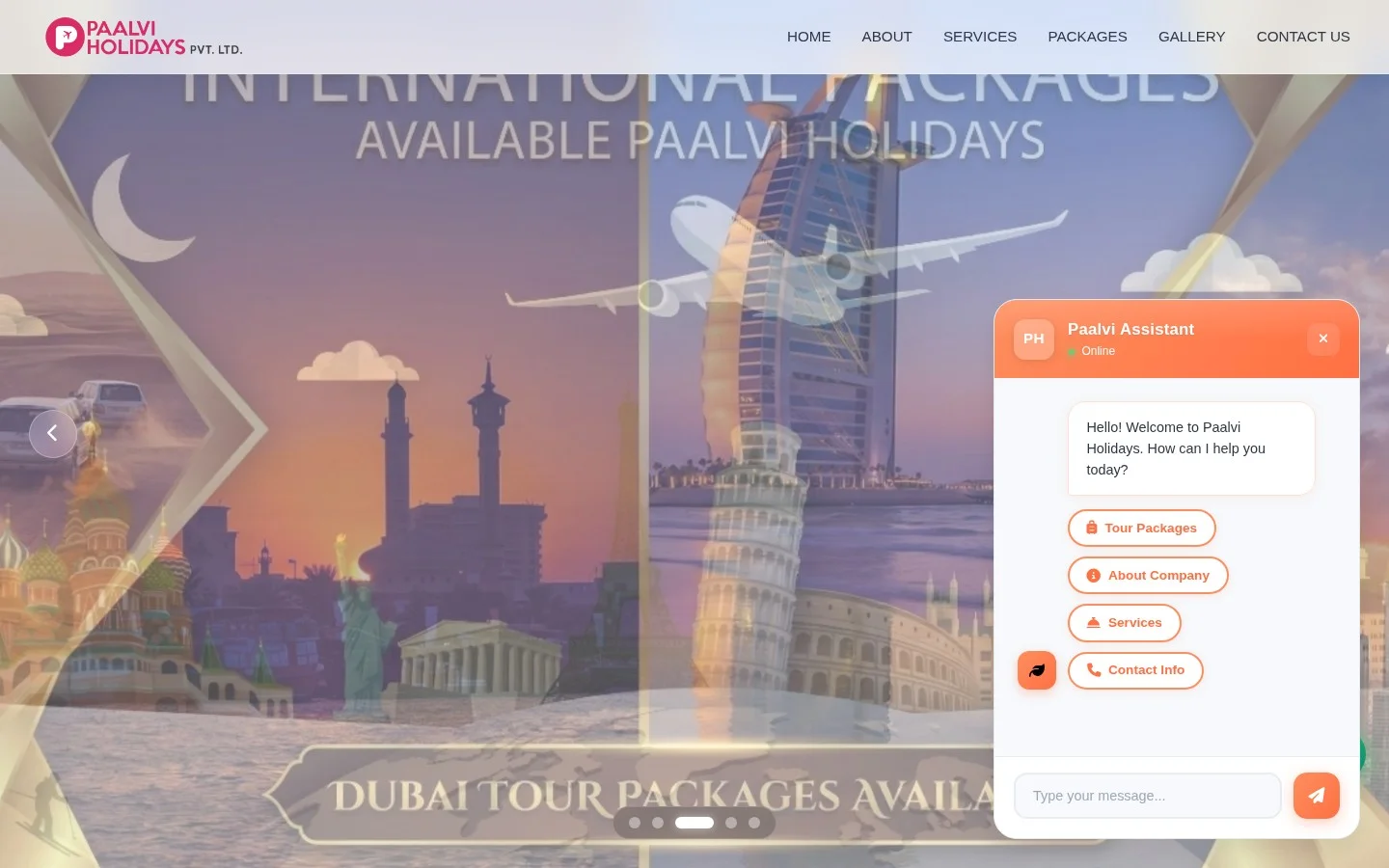 Paalvi Holidays - Portfolio Case